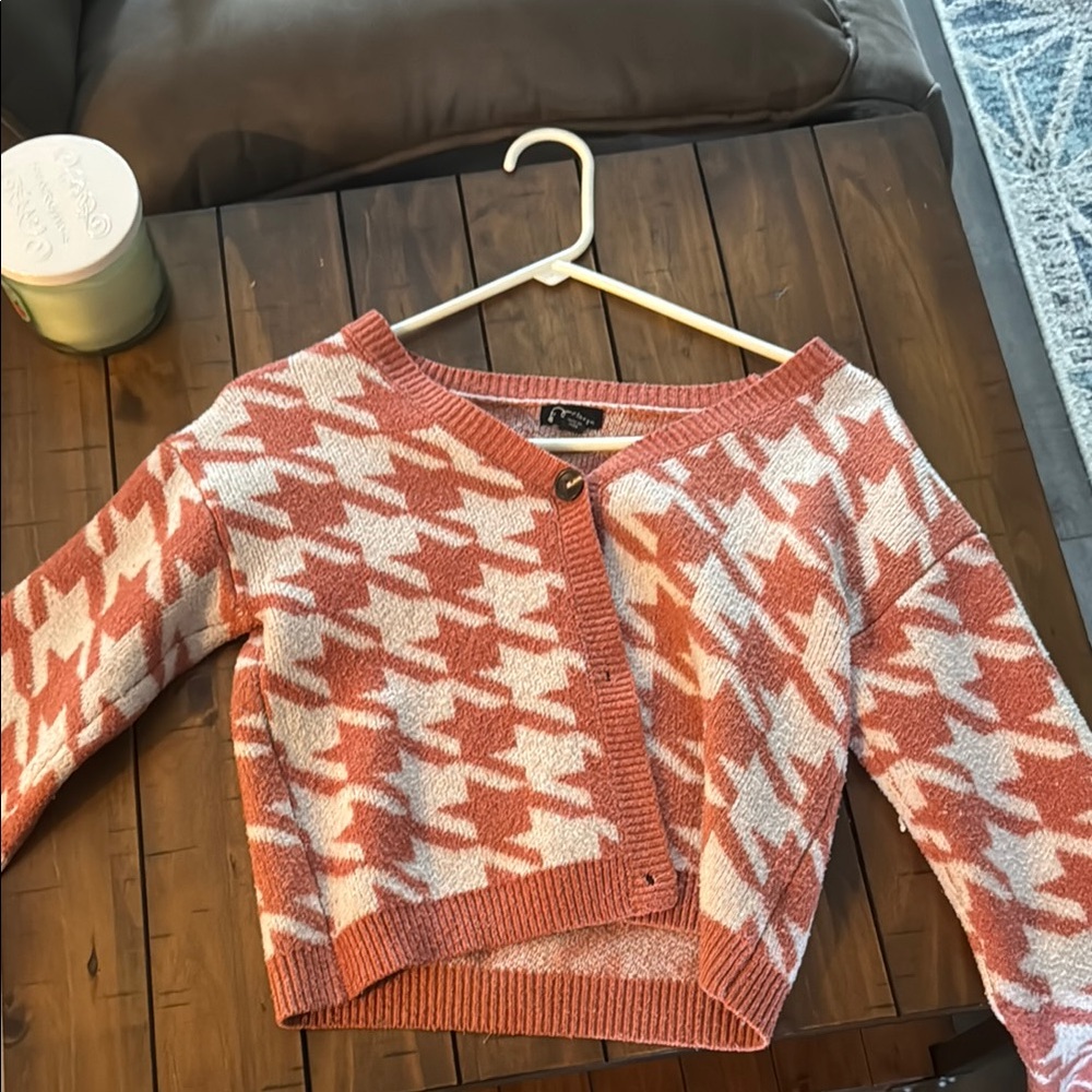 Children's Pink and White Sweater